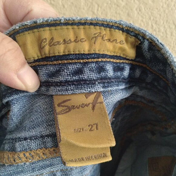 Vintage Y2K Seven7 Low Rise Classic Flare Jeans - Picture 4 of 6